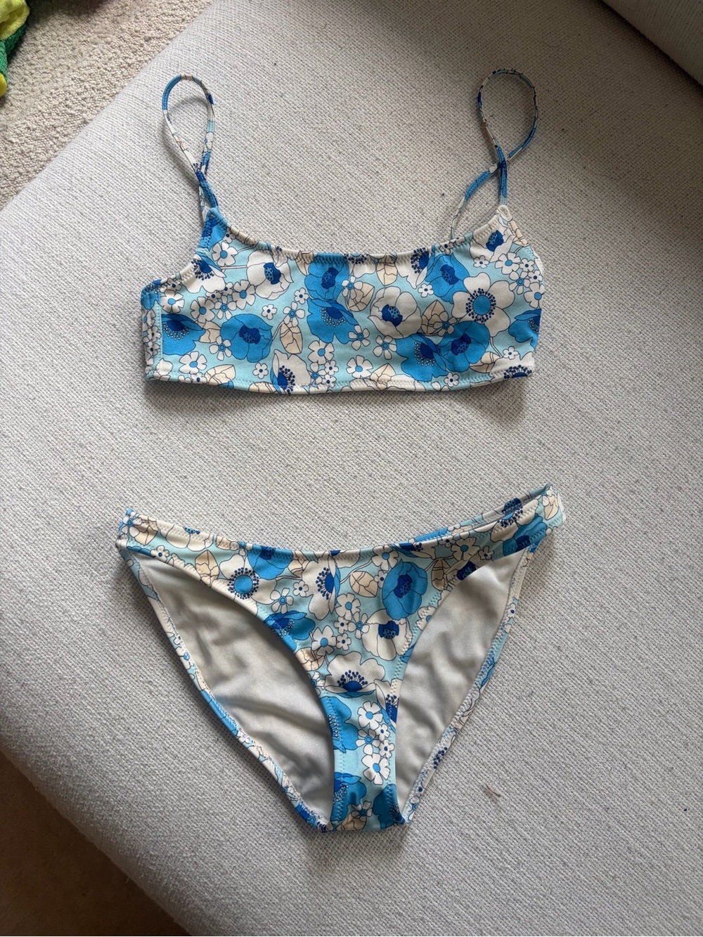 triangl swimwear Blue Floral Girls' Two-Piece Bikini